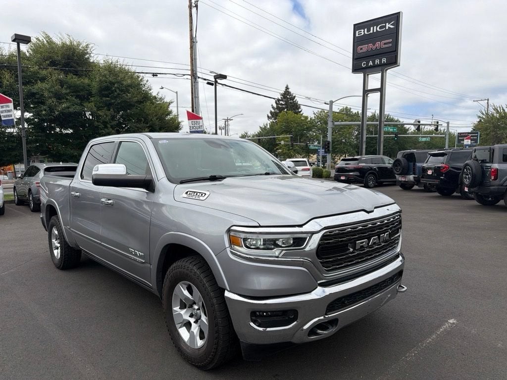 2019 RAM 1500 Limited in Silver — front three-quarter view