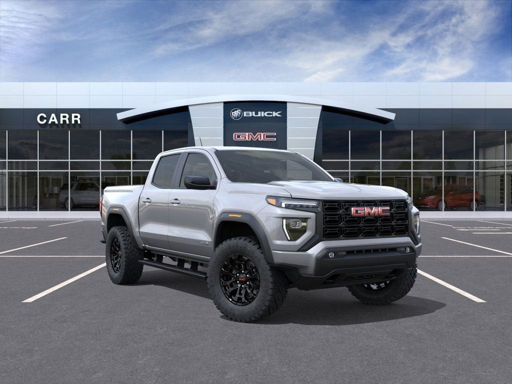 2026 GMC Canyon Elevation in Sterling Metallic — front three-quarter view