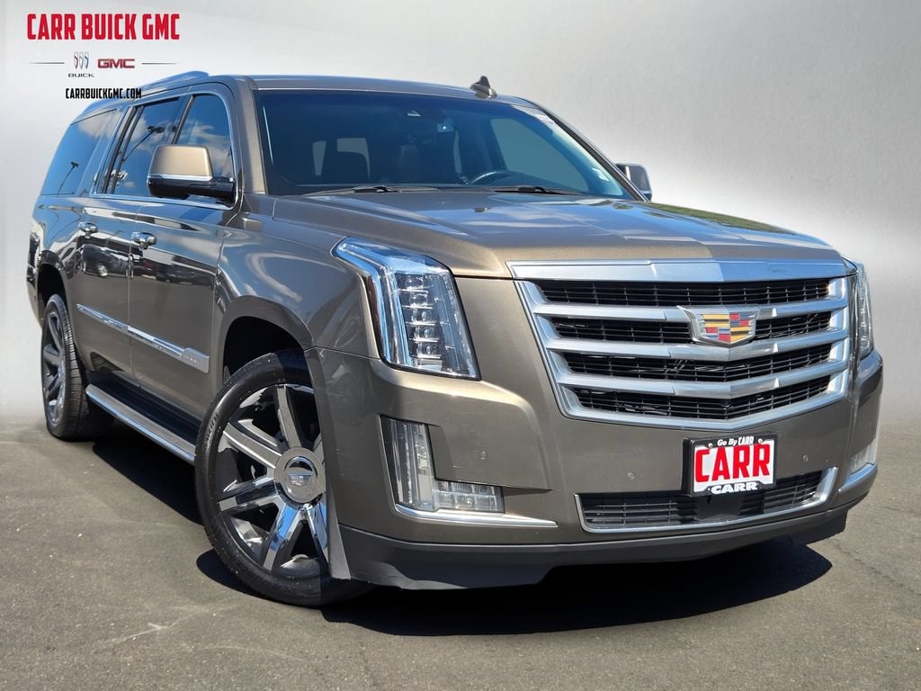 2015 Cadillac Escalade ESV Premium in Terra Mocha Metallic — front three-quarter view