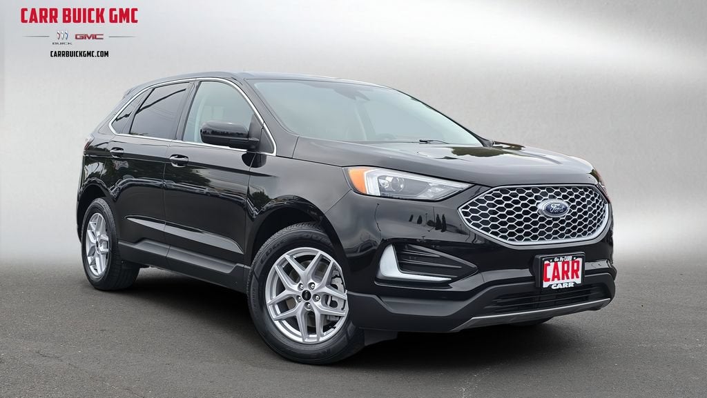 2023 Ford Edge SEL in Black — front three-quarter view