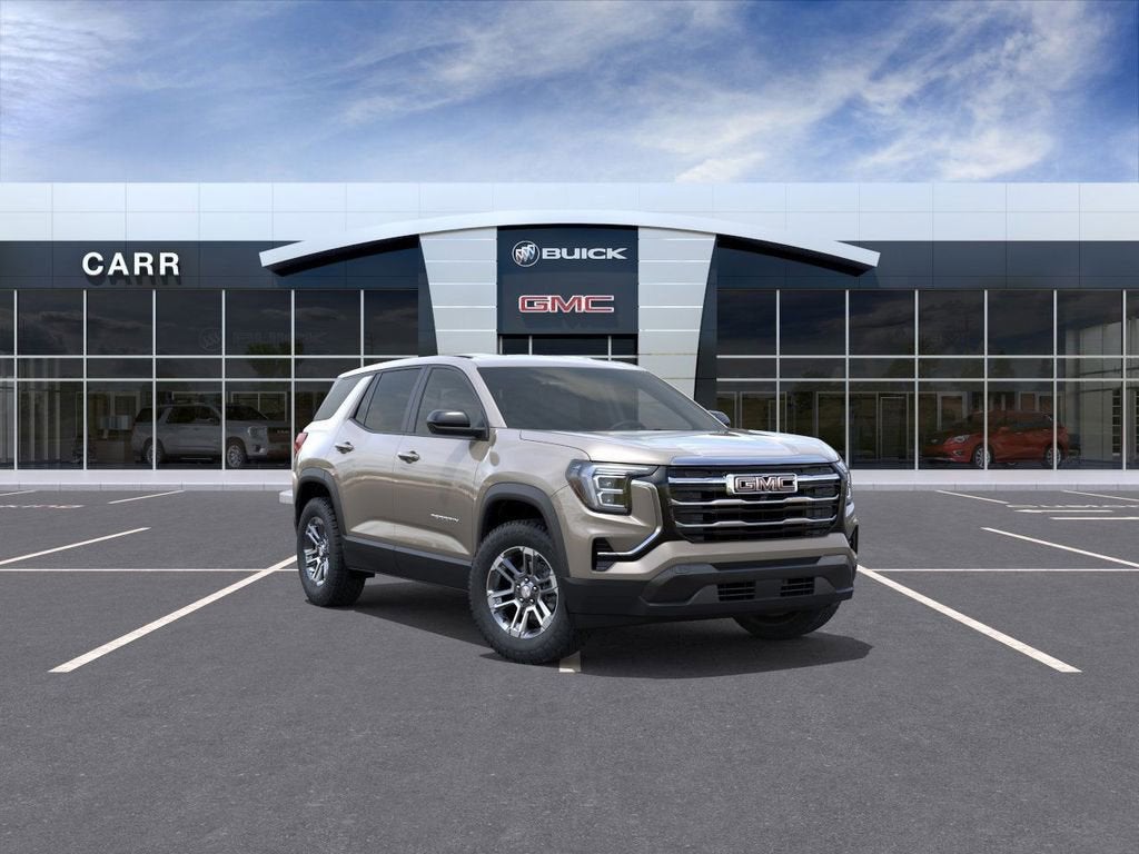 2026 GMC Terrain Elevation in Riverstone Metallic — front three-quarter view
