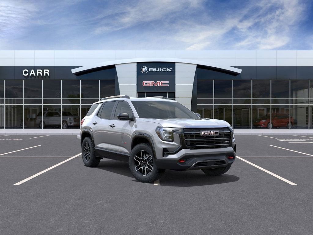 2026 GMC Terrain AT4 in Sterling Metallic — front three-quarter view