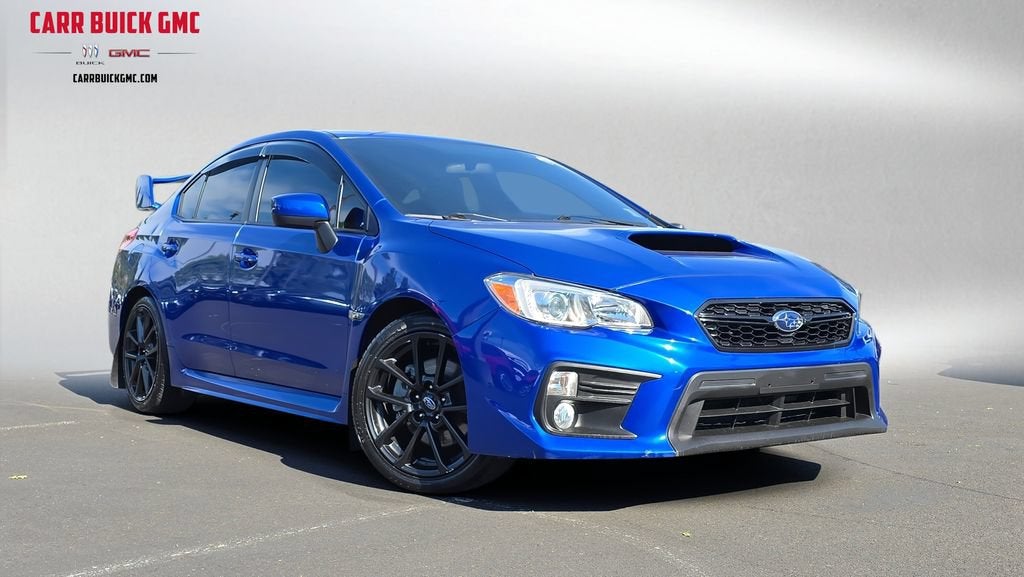 2021 Subaru WRX Premium in Blue — front three-quarter view