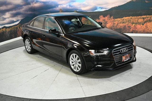2013 Audi A4 2.0T Premium quattro in Brilliant Black — front three-quarter view