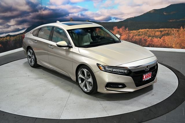2018 Honda Accord Touring in Gold — front three-quarter view
