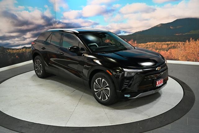 2024 Chevrolet Blazer EV LT in Black — front three-quarter view