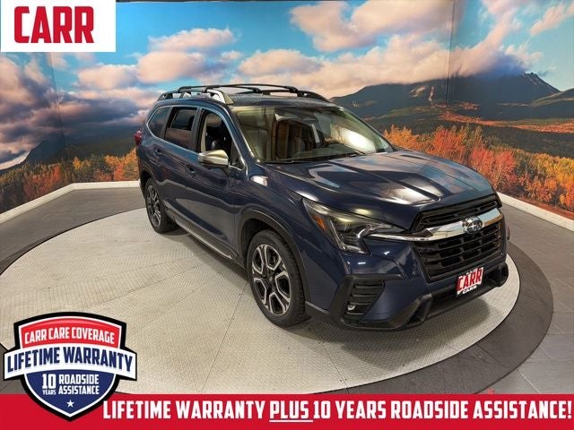 2023 Subaru Ascent Limited in Cosmic Blue Pearl — front three-quarter view